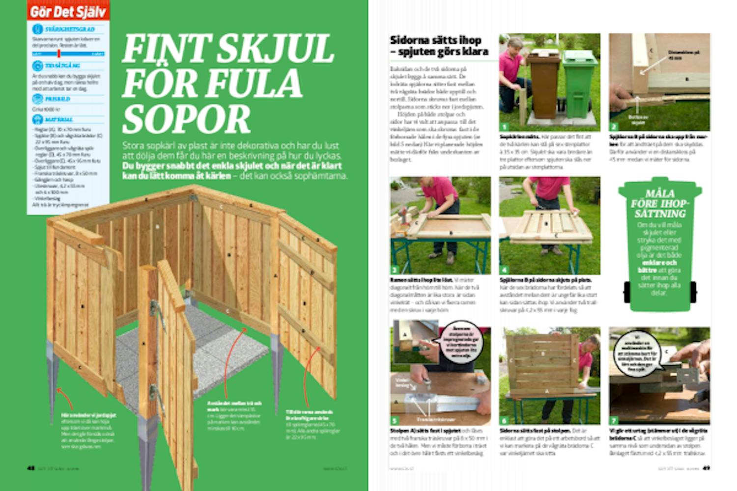 Soptunna: Bygg ett snyggt sopkärlsskjul Soptunna: Bygg ett snyggt sopkärlsskjul